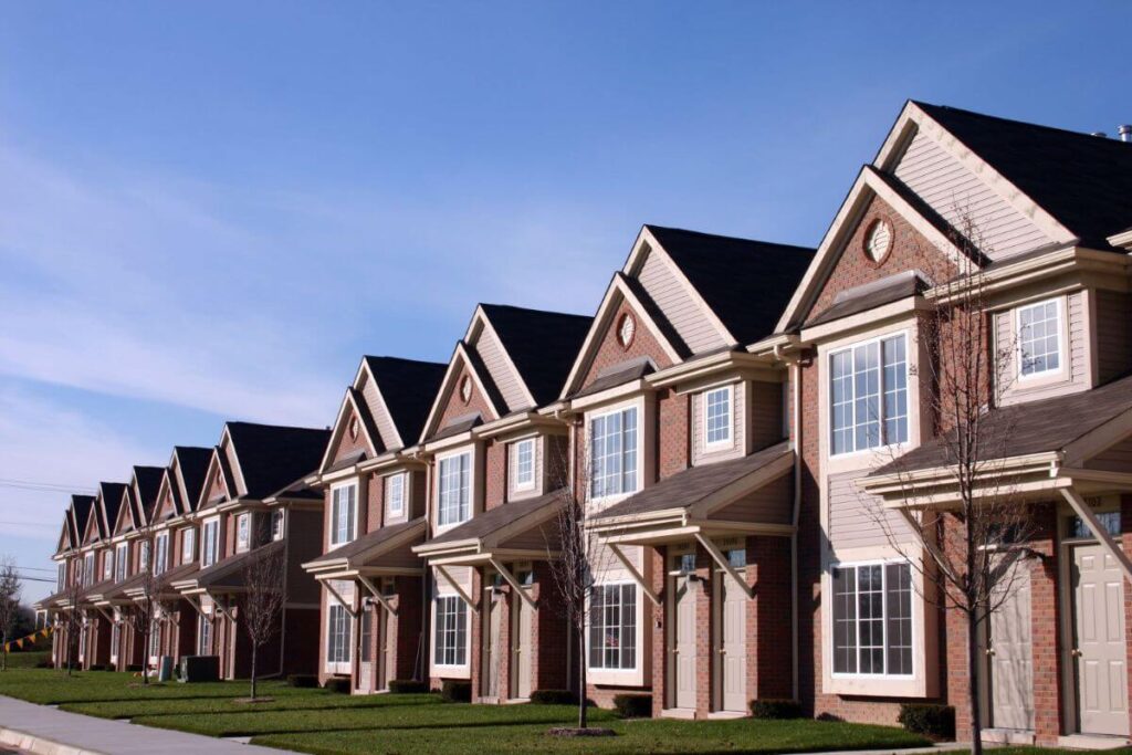 Townhouses in a Strata Title Property
